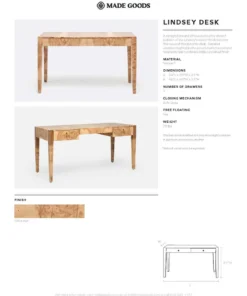 Made Goods New Arrivals Lindsey Desk Olive Ash Veneer 13 Made Goods New Arrivals Lindsey Desk Olive Ash Veneer