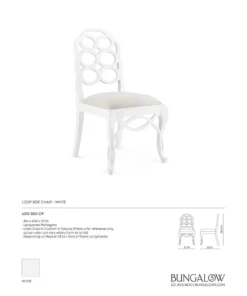 Bungalow 5 Loop Side Chair White New Arrivals