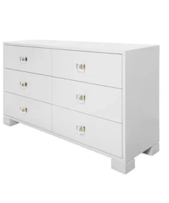 Worlds Away Louise Dresser White Brass Hardware New Arrivals