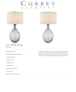 Currey And Company Luc Table Lamp New Arrivals