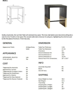 Arteriors Home Lyle Side Table New Arrivals 14 Arteriors Home Lyle Side Table New Arrivals