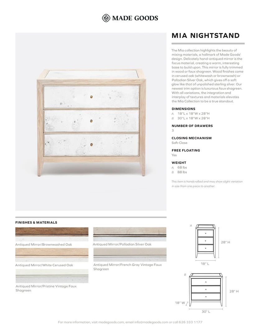 Made Goods New Arrivals Mia Double Nightstand Palladian Silver Oak 5 Made Goods New Arrivals Mia Double Nightstand Palladian Silver Oak