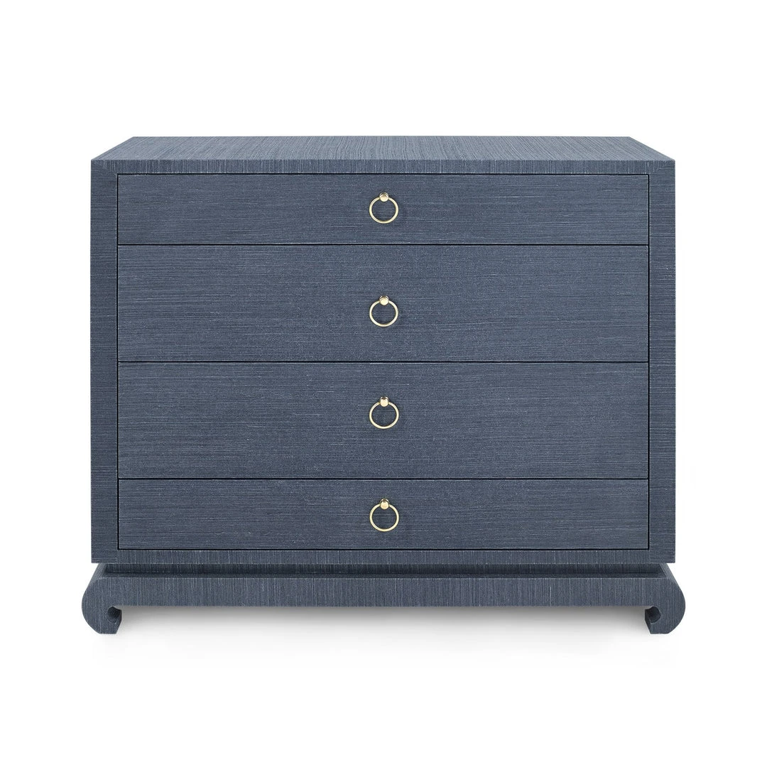 Bungalow 5 Ming Large 4 Drawer Chest Navy Blue 7 Bungalow 5 Ming Large 4 Drawer Chest Navy Blue