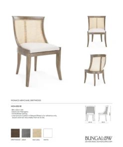Bungalow 5 Monaco Armchair Driftwood 24 Bungalow 5 Monaco Armchair Driftwood