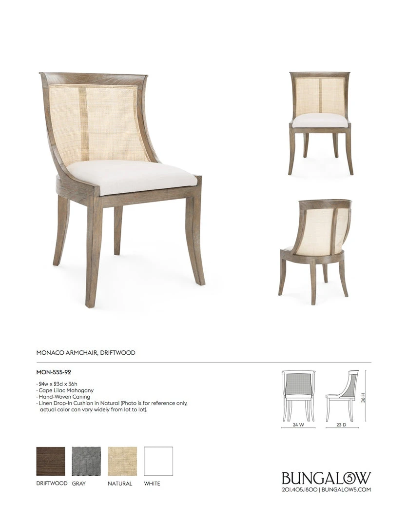 Bungalow 5 Monaco Armchair Driftwood 13 Bungalow 5 Monaco Armchair Driftwood