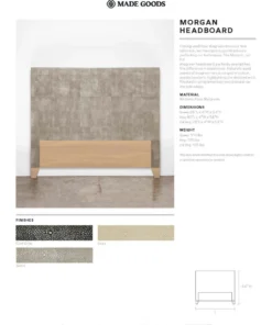Made Goods New Arrivals Morgan Headboard Ivory