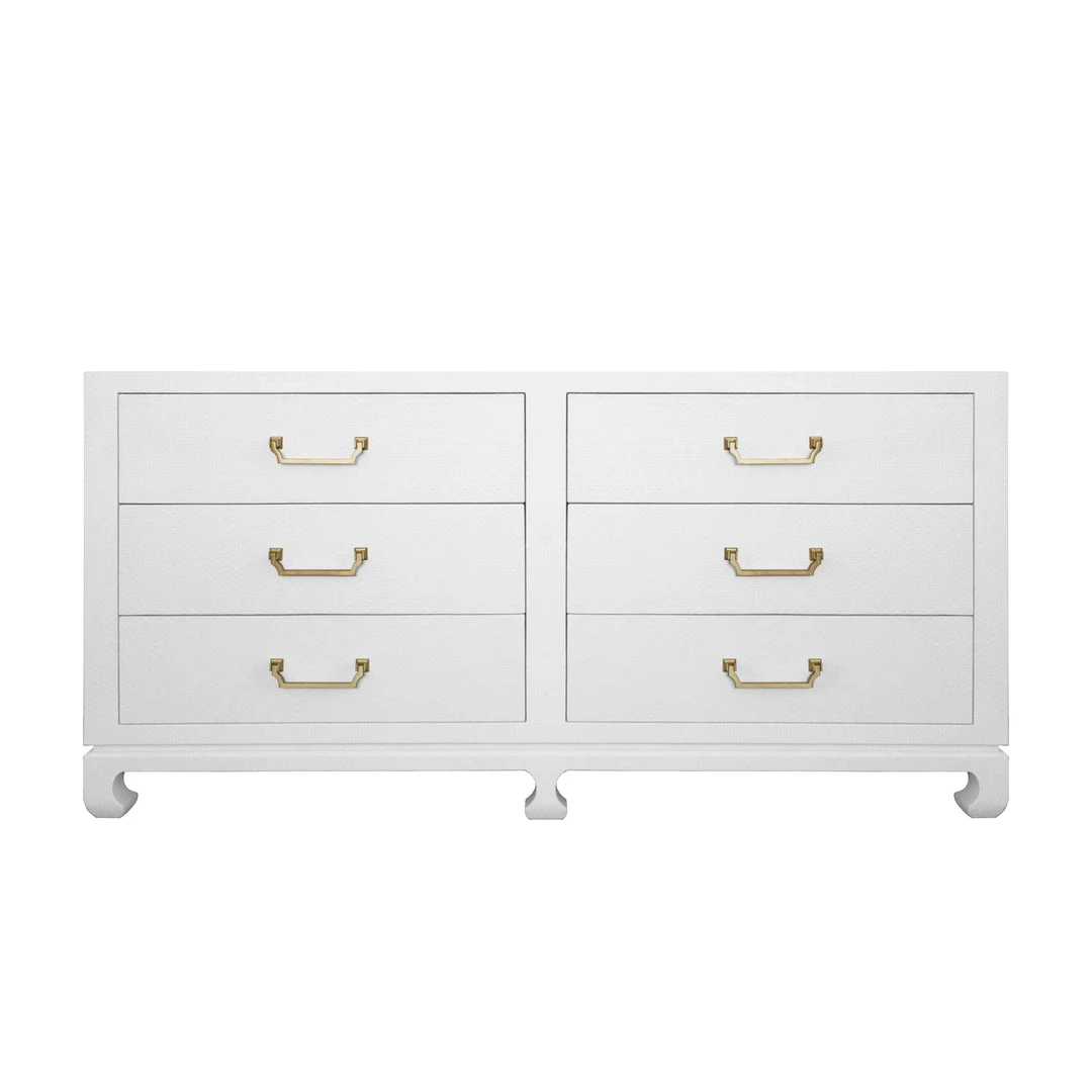 Worlds Away Murray Chest White Grasscloth 3 Worlds Away Murray Chest White Grasscloth