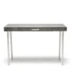 Made Goods New Arrivals Audrey Desk Charcoal Faux Linen