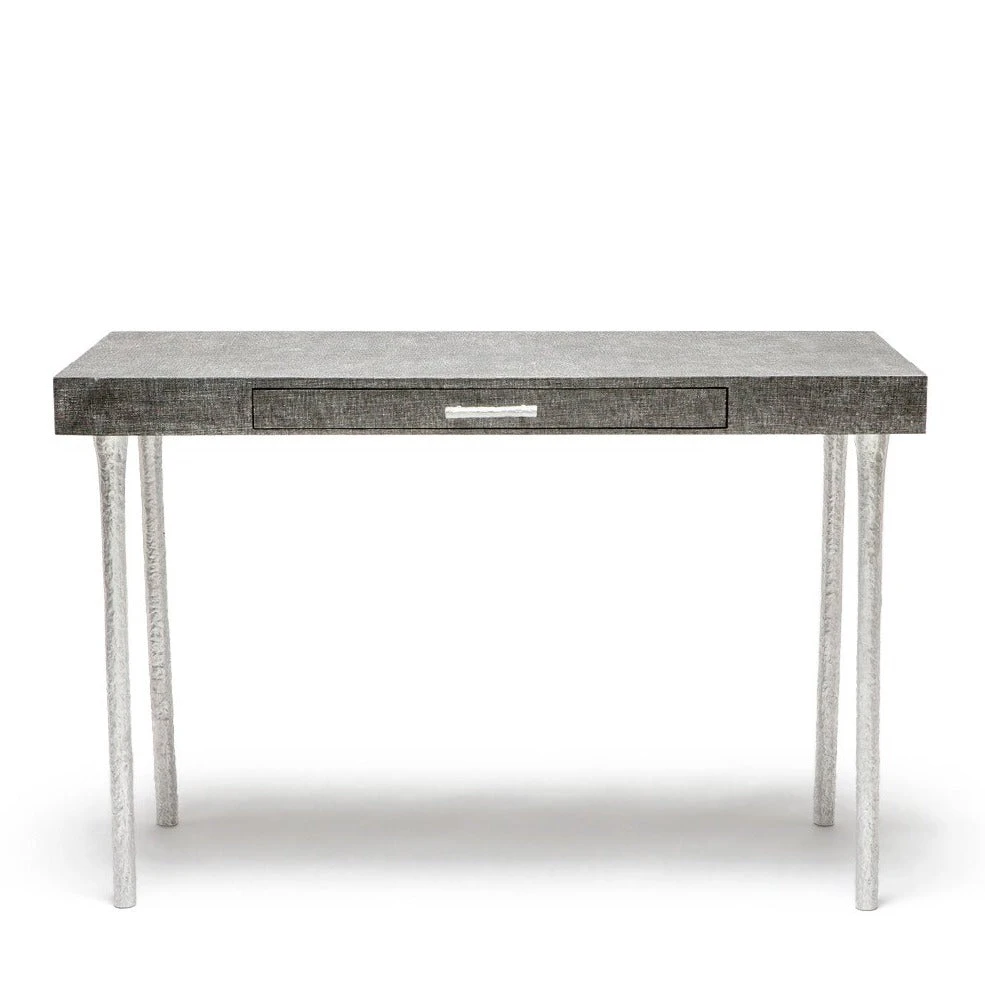 Made Goods New Arrivals Audrey Desk Charcoal Faux Linen 3 Made Goods New Arrivals Audrey Desk Charcoal Faux Linen