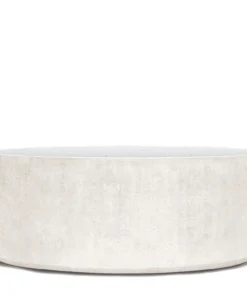 Made Goods New Arrivals Cara Oval Coffee Table Snow Faux Shagreen