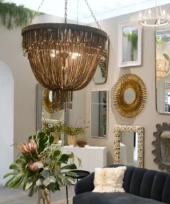 Made Goods Carmen Chandelier Bronze Coco Beads New Arrivals