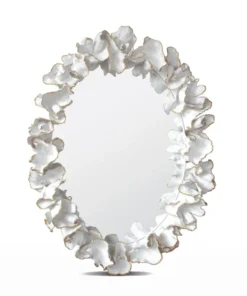 Made Goods Coco Mirror White With Gold Faux Coral New Arrivals