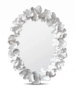 Made Goods Coco Mirror White With Silver Faux Coral New Arrivals