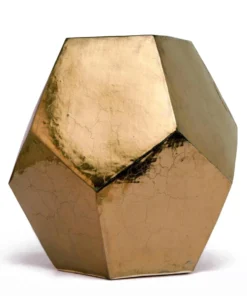 Made Goods New Arrivals Cole Stool Crackled Gold