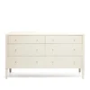 Made Goods Conrad 60" Dresser Off White Faux Raffia