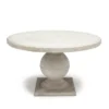 Made Goods Cyril Round Dining Table Light Gray Concrete