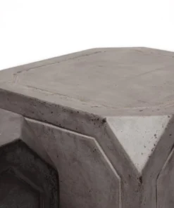 Made Goods Ivan Side Table Waxed Gray Concrete