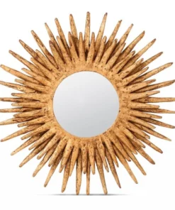 Made Goods Donatella Round Mirror Gold