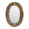 Made Goods New Arrivals Lara Oval Mirror Warm Golden Tin