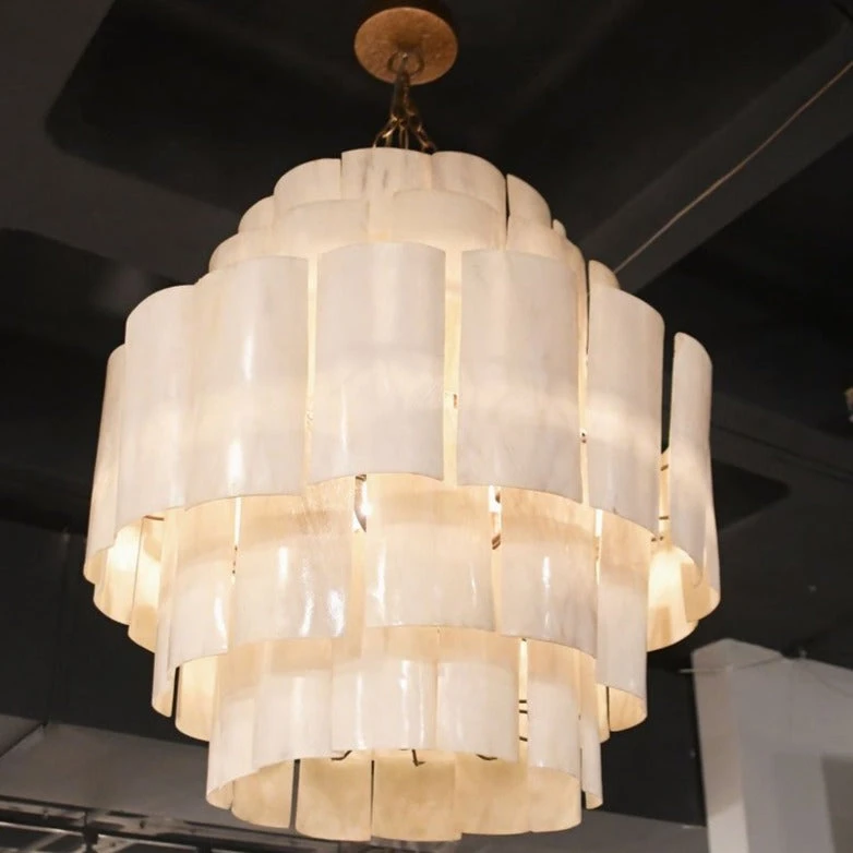 Made Goods Marjorie Chandelier Resin Coated Banana Bark New Arrivals 8 Made Goods Marjorie Chandelier Resin Coated Banana Bark New Arrivals