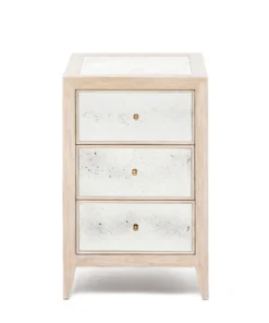Made Goods Mia Single Nightstand White Cerused Oak New Arrivals