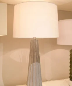 Made Goods Nova Table Lamp Gray Cement And Silver Leaf New Arrivals