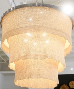 Made Goods New Arrivals Patricia Chandelier Natural Coco Beads And Silver Metal 10 Made Goods New Arrivals Patricia Chandelier Natural Coco Beads And Silver Metal