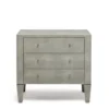 Made Goods Sorin 3 Drawer Double Nightstand Castor Gray Faux Shagreen New Arrivals 1 Made Goods Sorin 3 Drawer Double Nightstand Castor Gray Faux Shagreen New Arrivals