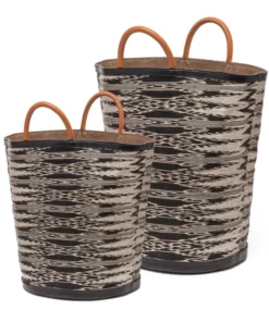 Made Goods Aubrie Bags Set Of 2 Black And Natural Tribal T'nalak New Arrivals