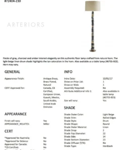 Arteriors Home New Arrivals Miller Floor Lamp 14 Arteriors Home New Arrivals Miller Floor Lamp