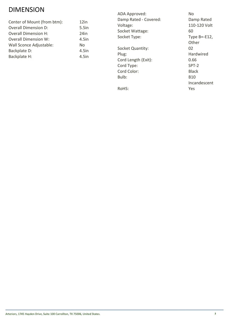 Arteriors Home Nadia Sconce Antique Brass 7 Arteriors Home Nadia Sconce Antique Brass