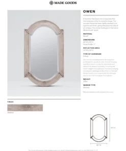 Made Goods Owen Wood Mirror New Arrivals
