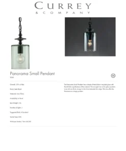 Currey And Company Panorama Pendant Small New Arrivals