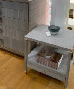 Bungalow 5 New Arrivals Pascal 1 Drawer Side Table Slate Blue