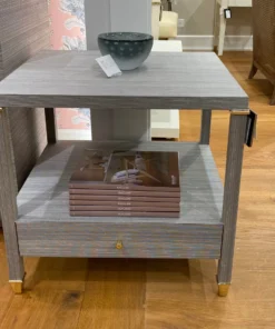 Bungalow 5 New Arrivals Pascal 1 Drawer Side Table Slate Blue