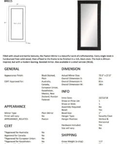 Arteriors Home Paxton Floor Mirror New Arrivals