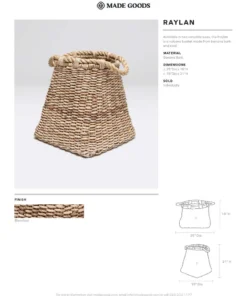 Made Goods New Arrivals Raylan Basket Tall