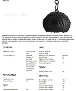 Arteriors Home Ramya Pendant New Arrivals
