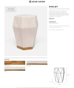 Made Goods New Arrivals Shelby Stool White Ceramic 12 Made Goods New Arrivals Shelby Stool White Ceramic