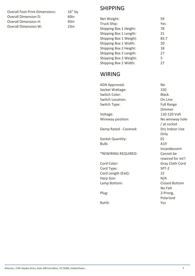 Arteriors Home New Arrivals Sarsa Floor Lamp 8 Arteriors Home New Arrivals Sarsa Floor Lamp