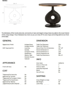 Arteriors Home Seth Side Table 12 Arteriors Home Seth Side Table