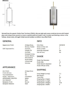 Arteriors Home New Arrivals Stefan Wall Sconce Bronze