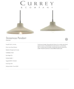 Currey And Company Stonemoss Pendant New Arrivals 9 Currey And Company Stonemoss Pendant New Arrivals