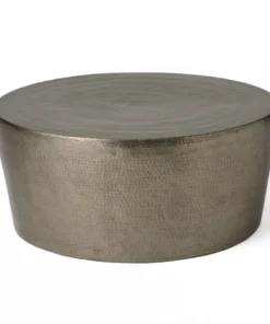 Studio A New Arrivals Izmir Hammered Cocktail Table Antique Nickel