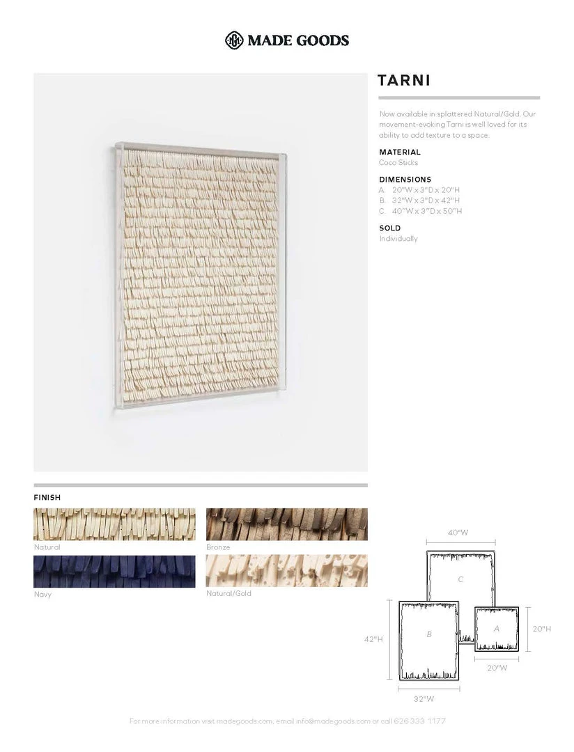 Made Goods New Arrivals Tarni Artwork Bronze Coco Sticks 8 Made Goods New Arrivals Tarni Artwork Bronze Coco Sticks