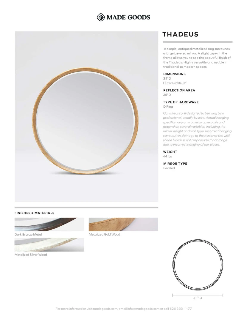 Made Goods Thadeus Mirror Gold 6 Made Goods Thadeus Mirror Gold