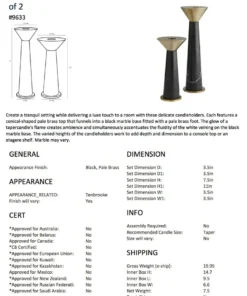 Arteriors Home New Arrivals Tenbrooke Candleholders Black Set Of Two 14 Arteriors Home New Arrivals Tenbrooke Candleholders Black Set Of Two