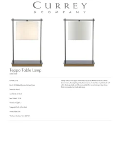 Currey And Company Teppo Table Lamp New Arrivals 10 Currey And Company Teppo Table Lamp New Arrivals