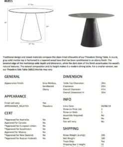 Arteriors Home Theodore Dining Table 14 Arteriors Home Theodore Dining Table