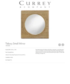 Currey And Company Tisbury Mirror